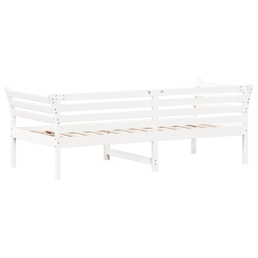 vidaXL Sofá cama sin colchón madera maciza de pino blanco 80x200 cm