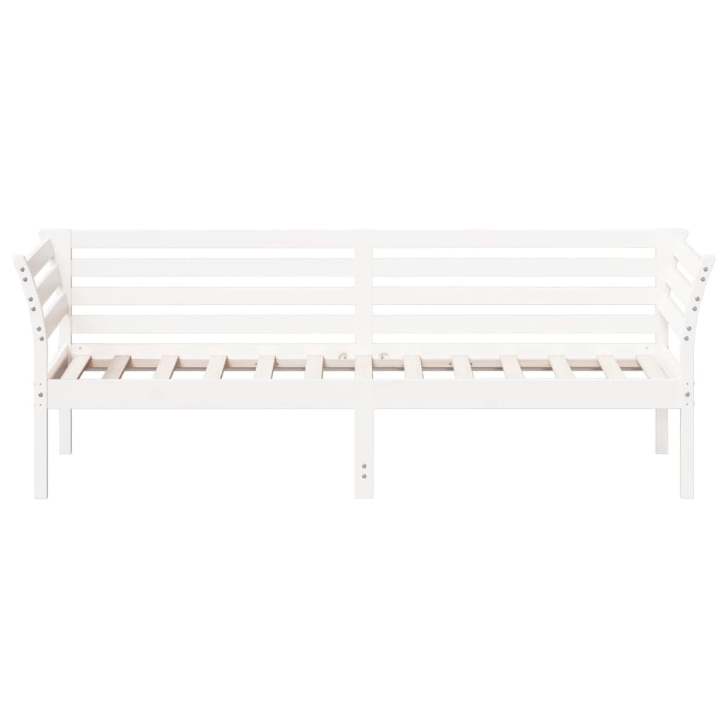 vidaXL Sofá cama sin colchón madera maciza de pino blanco 90x200 cm