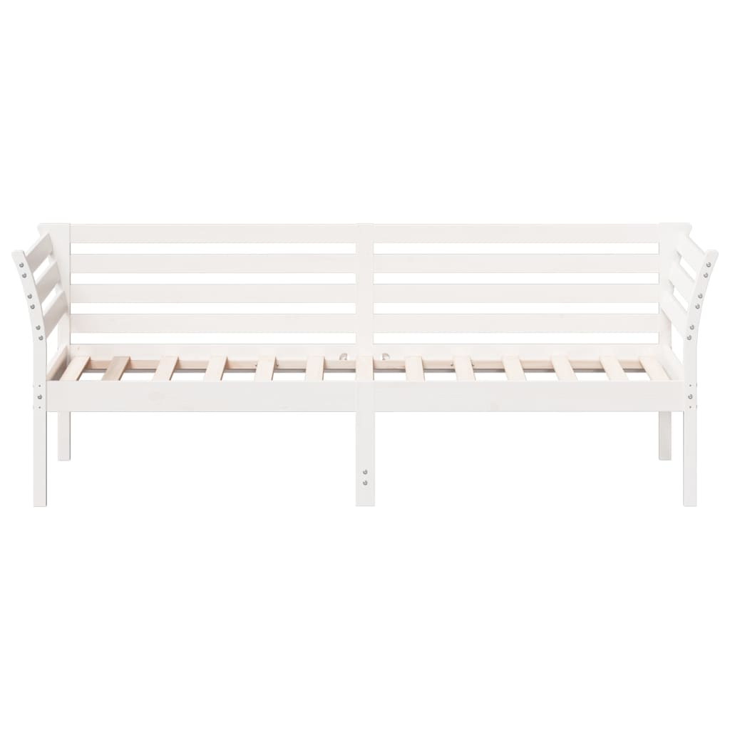 vidaXL Sofá cama sin colchón madera maciza de pino blanco 90x190 cm