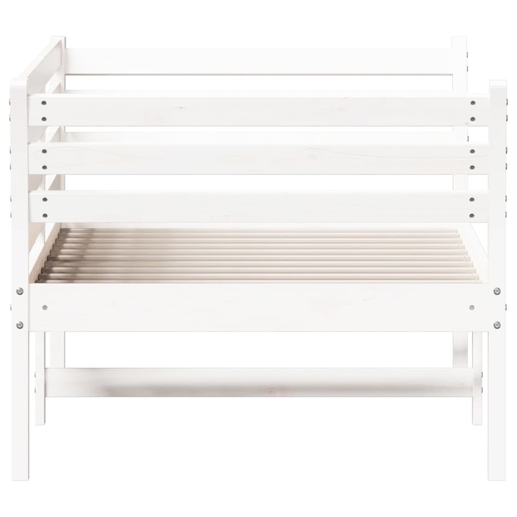 vidaXL Sofá cama sin colchón madera maciza de pino blanco 90x190 cm