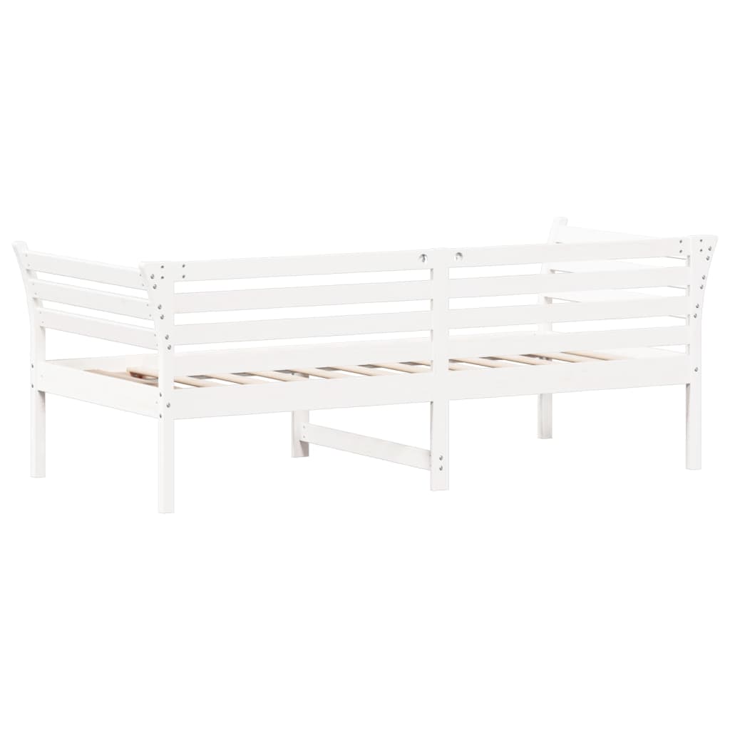 vidaXL Sofá cama sin colchón madera maciza de pino blanco 90x190 cm