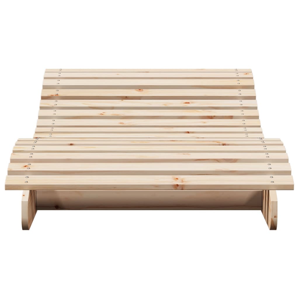 vidaXL Tumbona de madera maciza de pino 205x80x31,5 cm