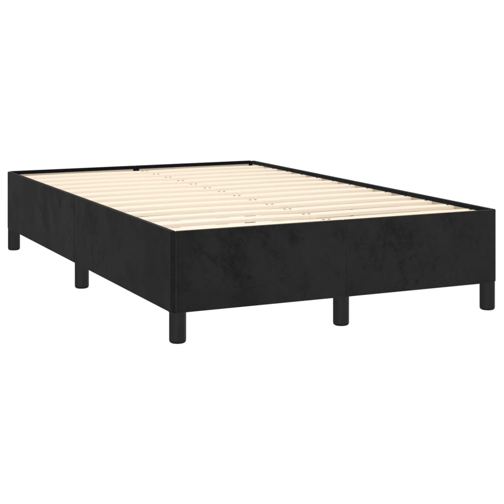 vidaXL Estructura de cama sin colchón terciopelo negro 120x190 cm