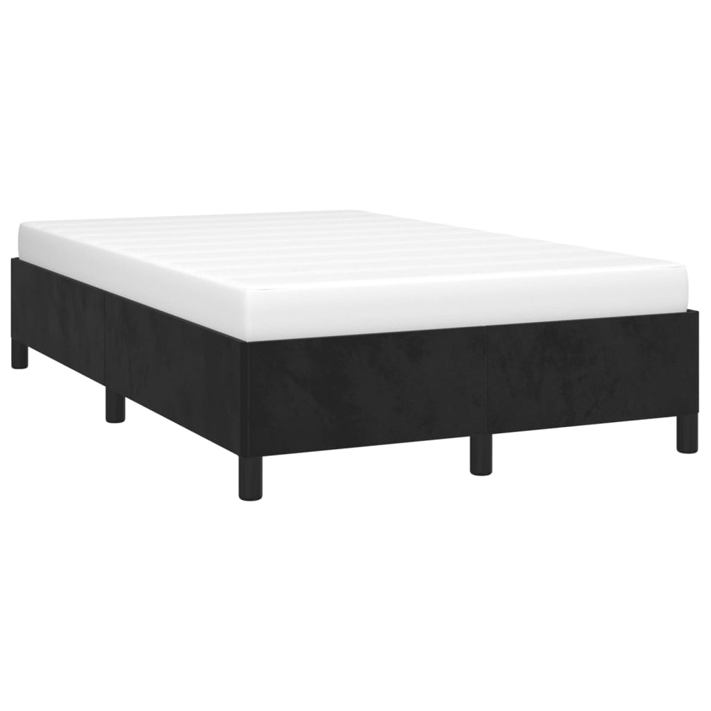 vidaXL Estructura de cama sin colchón terciopelo negro 120x190 cm