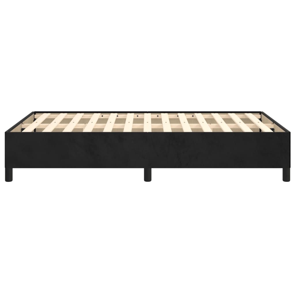 vidaXL Estructura de cama sin colchón terciopelo negro 120x190 cm