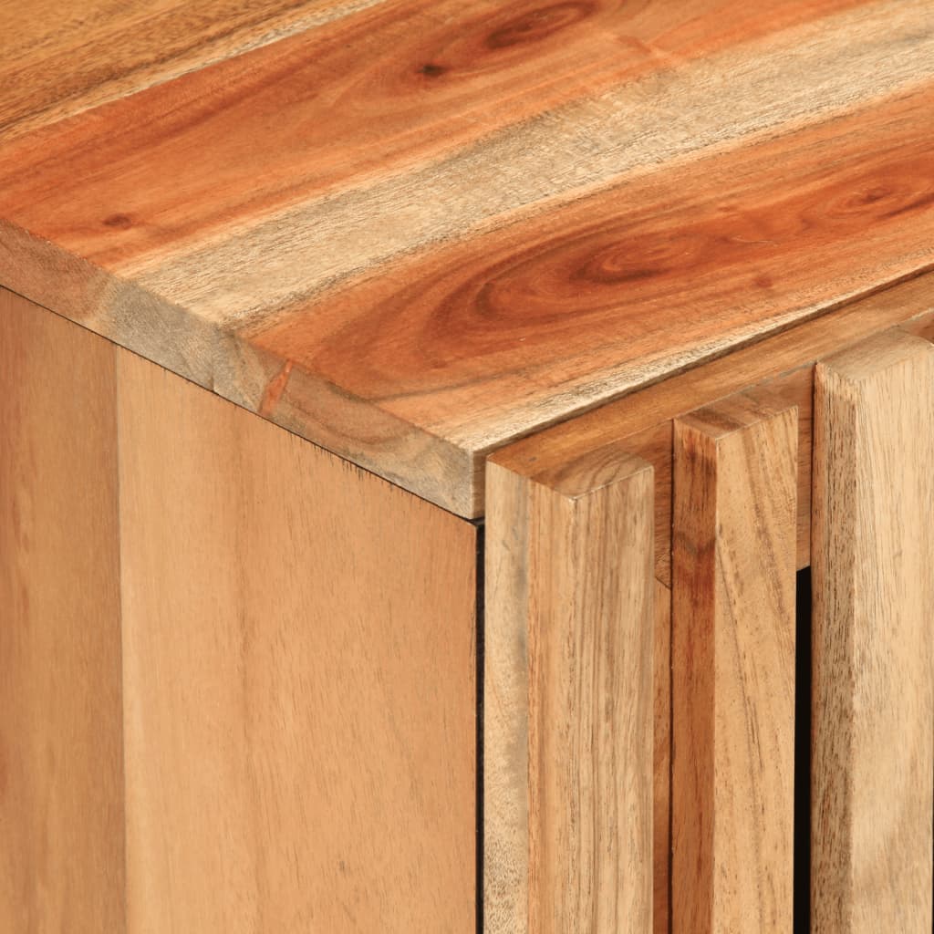 vidaXL Mesita de noche de madera maciza de acacia 40x34x46 cm