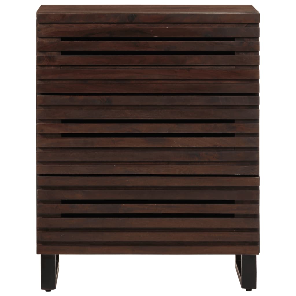 vidaXL Aparador de madera maciza de mango 60x34x75 cm