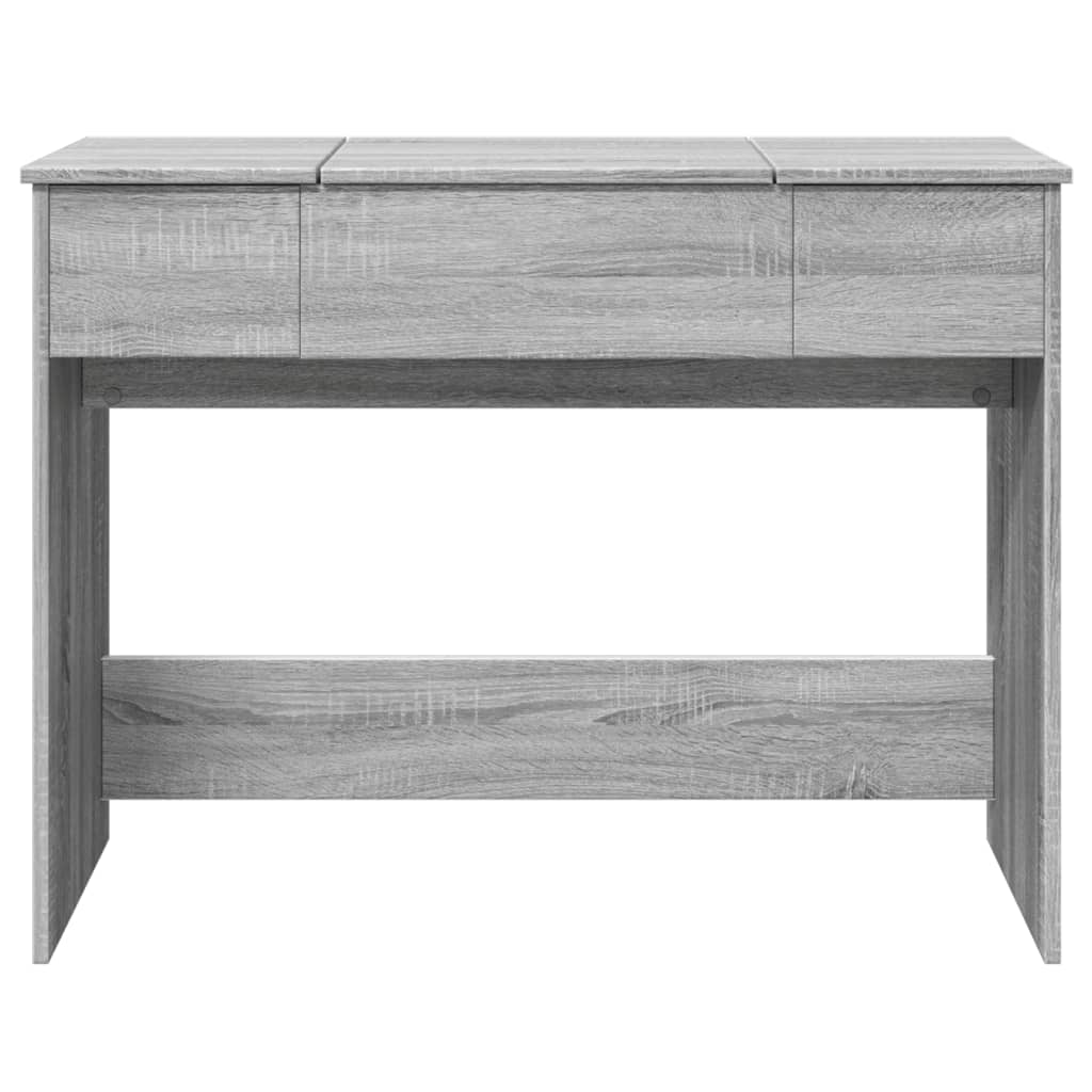 vidaXL Tocador con espejo color gris Sonoma 100x45x76 cm