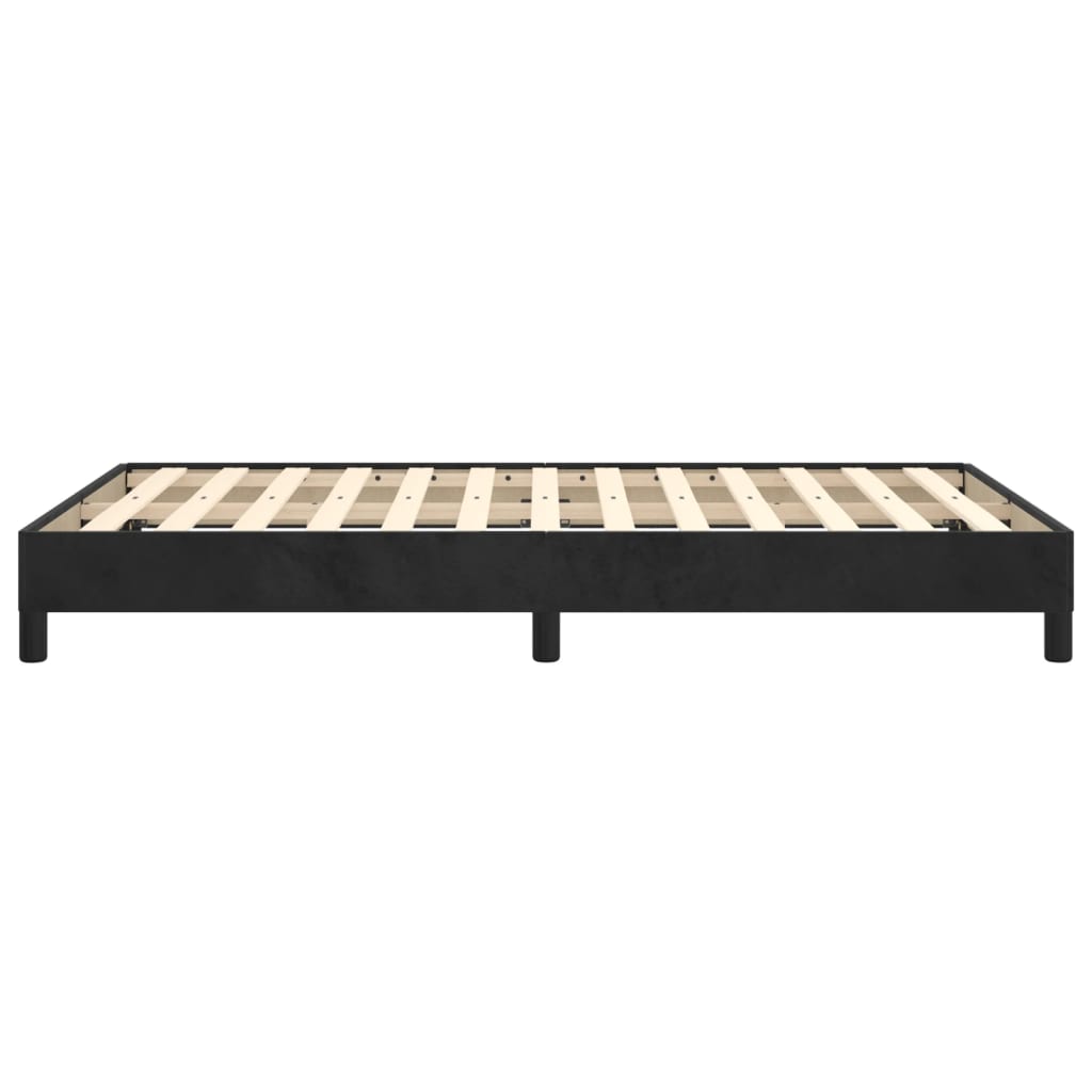 vidaXL Estructura de cama sin colchón terciopelo negro 120x190 cm