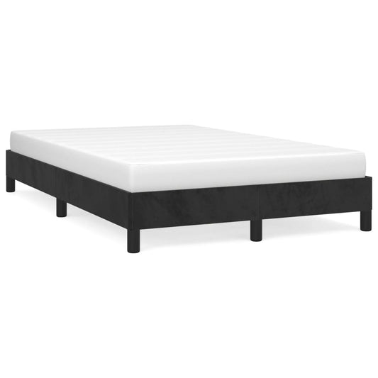 vidaXL Estructura de cama sin colchón terciopelo negro 120x190 cm