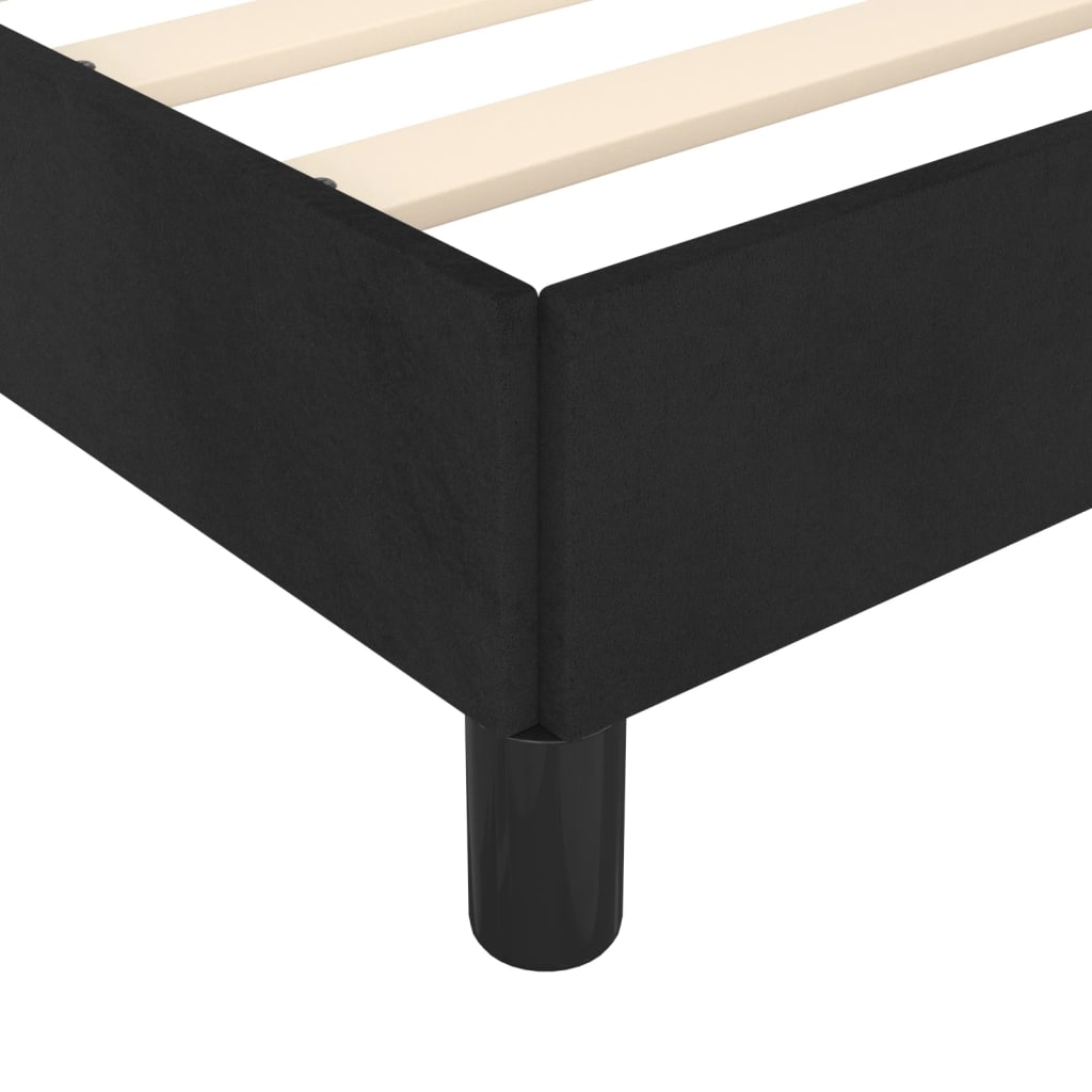 vidaXL Estructura de cama sin colchón terciopelo negro 120x190 cm