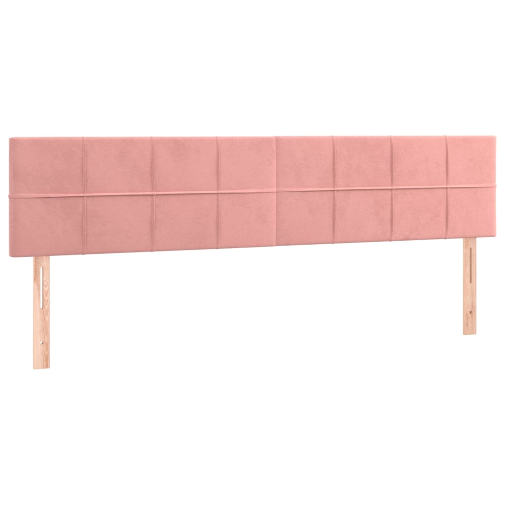 vidaXL Estructura de cama sin colchón terciopelo rosa 120x190 cm