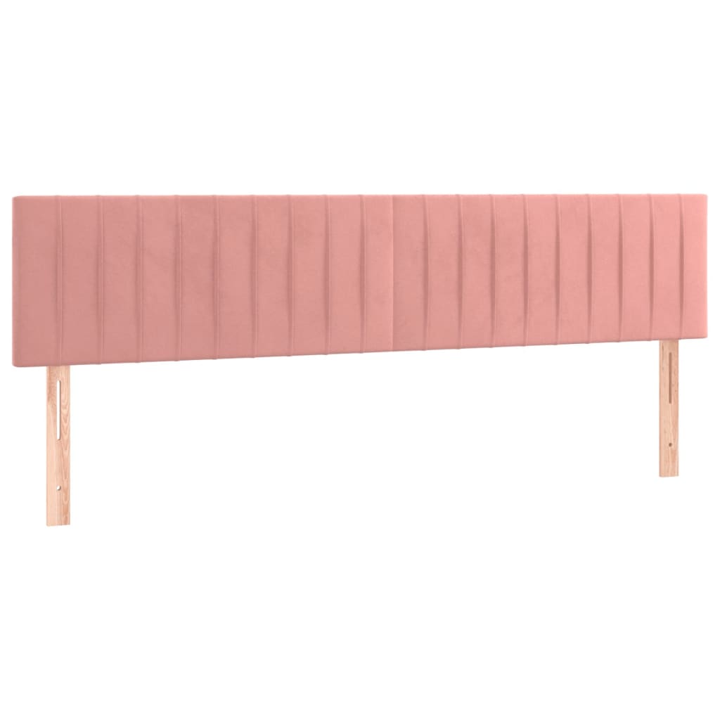 vidaXL Estructura de cama sin colchón terciopelo rosa 120x190 cm