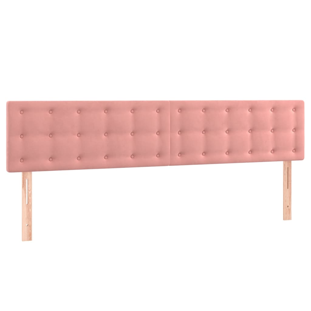 vidaXL Estructura de cama sin colchón terciopelo rosa 120x190 cm