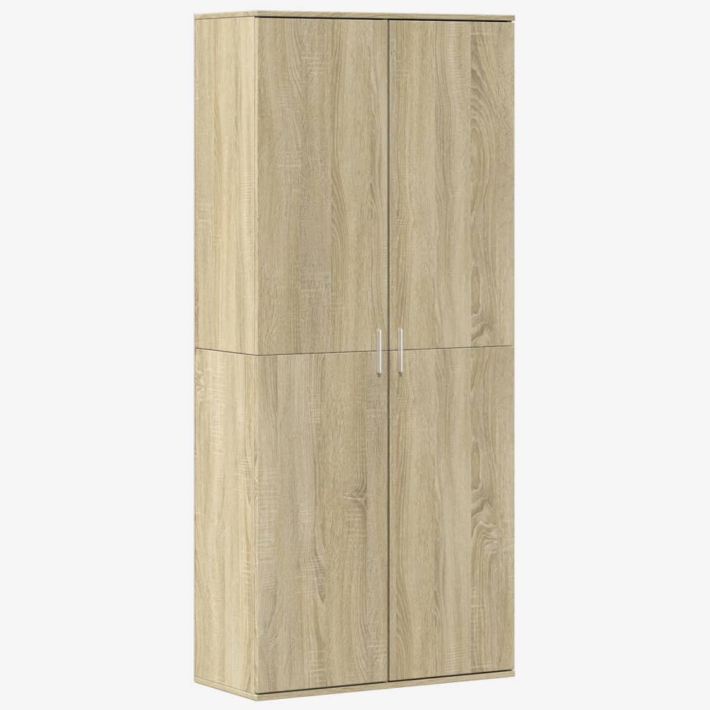 vidaXL Aparador alto madera de ingeniería roble Sonoma 80x35x180 cm