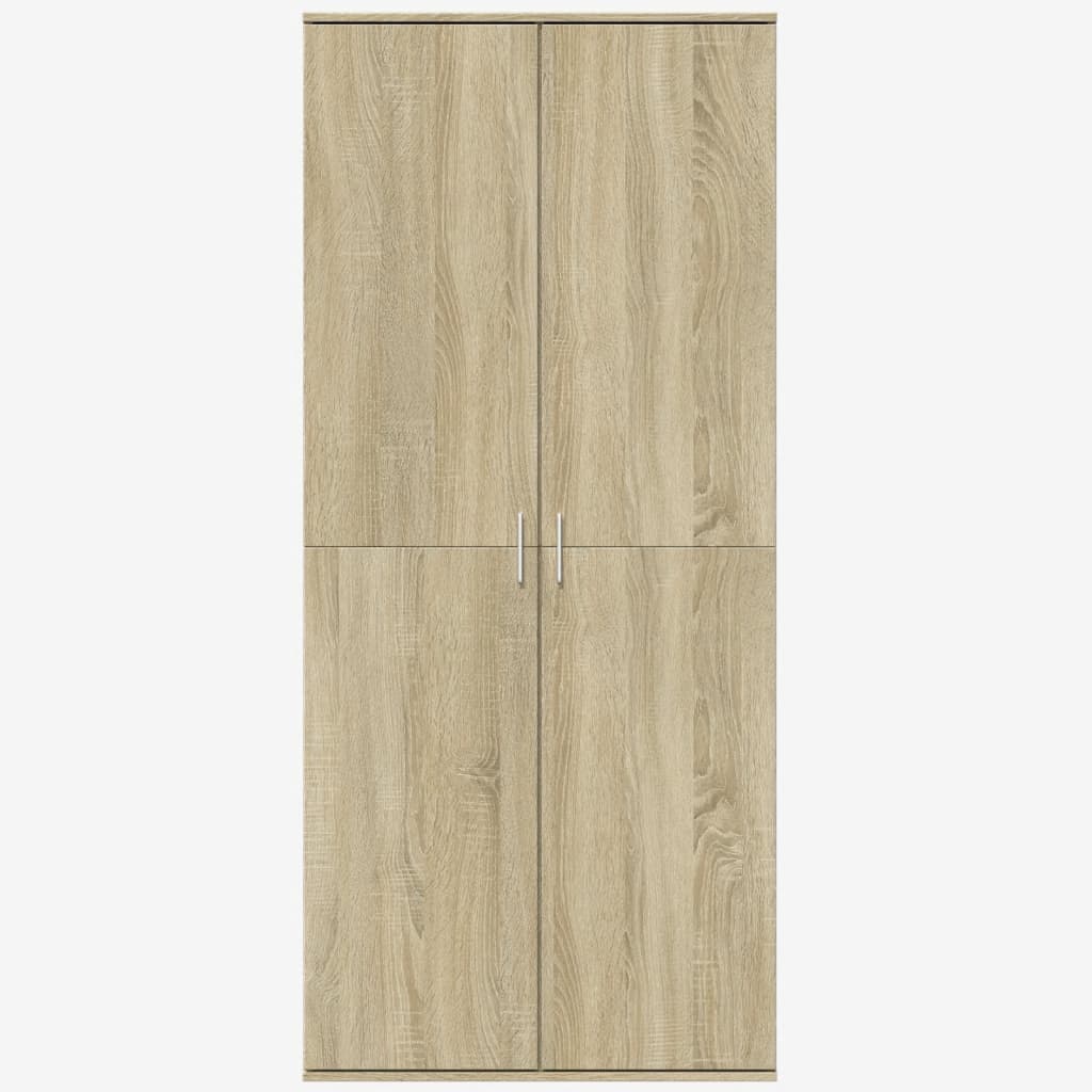 vidaXL Aparador alto madera de ingeniería roble Sonoma 80x35x180 cm