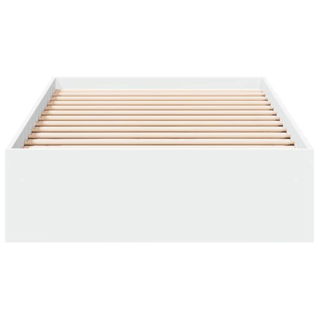 vidaXL Cama con cajones madera de ingeniería blanca 90x200 cm