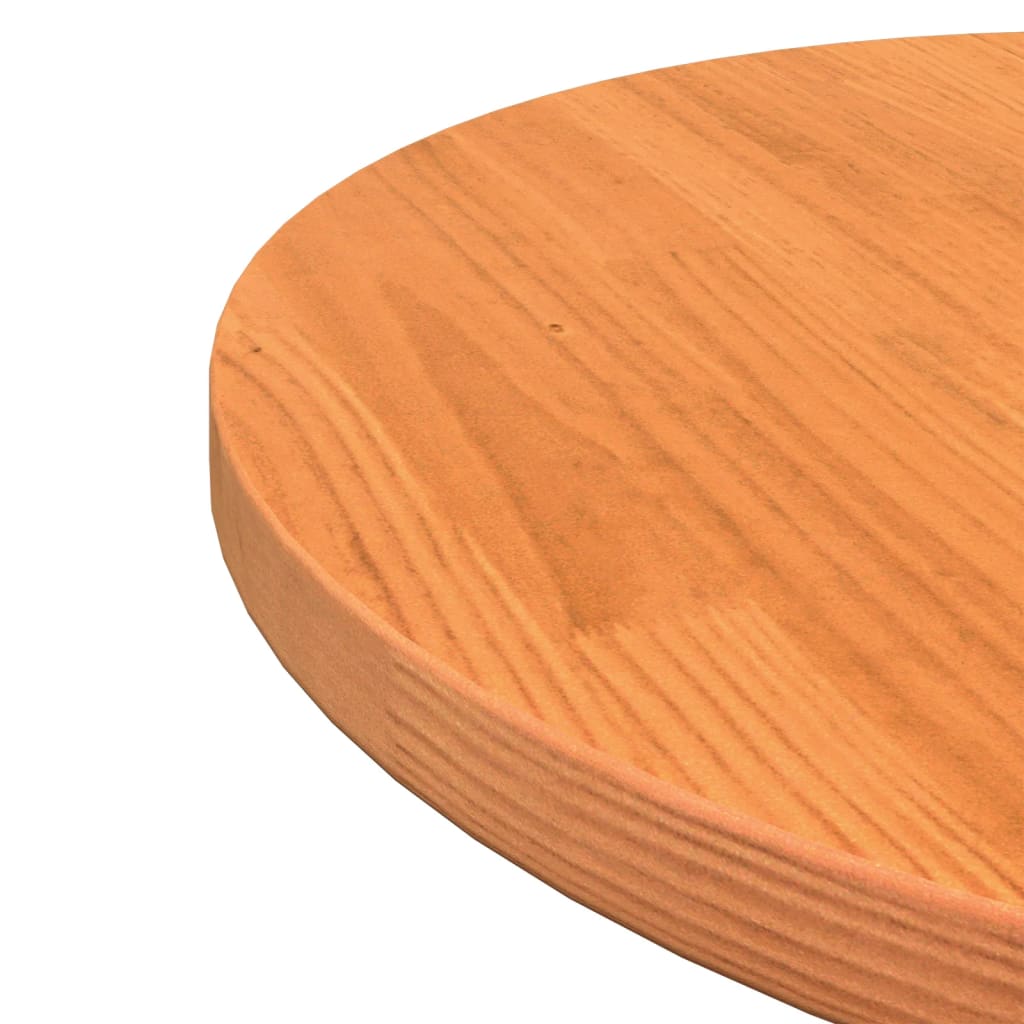 vidaXL Tablero de mesa redondo madera maciza de pino marrón Ø50x2,5 cm