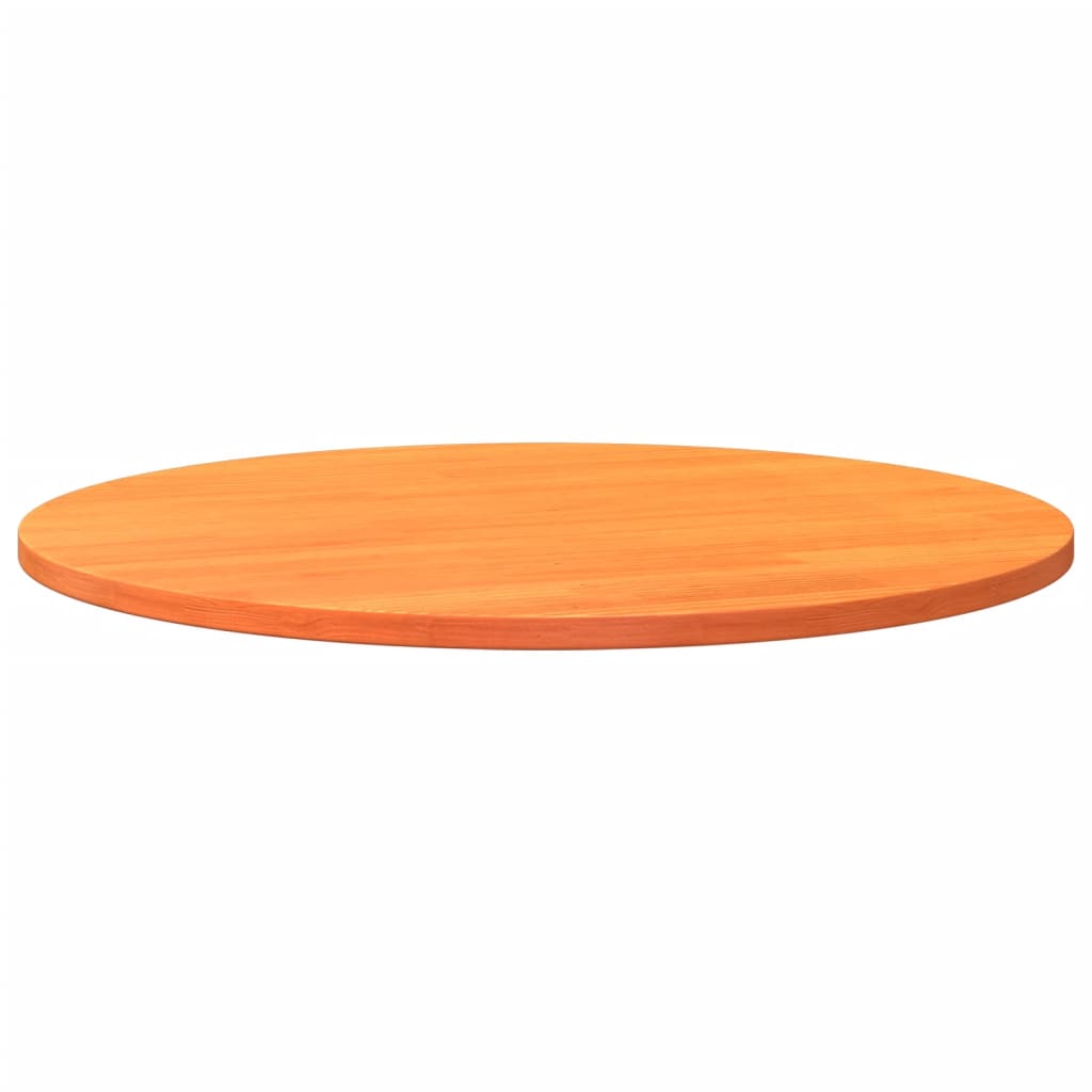 vidaXL Tablero de mesa redondo madera maciza de pino marrón Ø90x2,5 cm