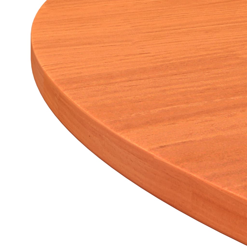 vidaXL Tablero de mesa redondo madera maciza de pino marrón Ø90x2,5 cm