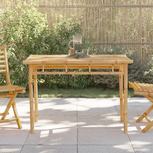 vidaXL Mesa de comedor de jardín bambú 110x55x75 cm