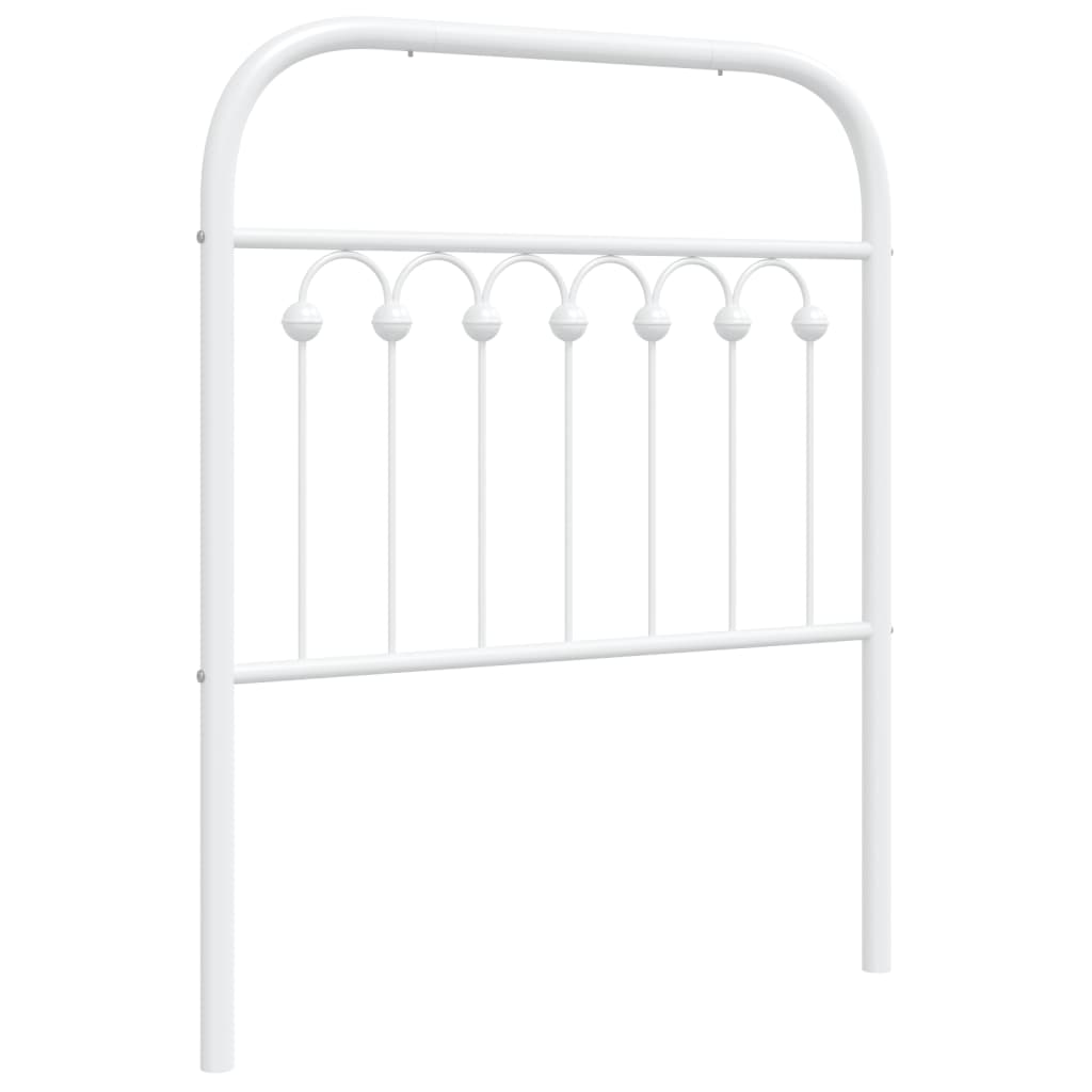 vidaXL Cabecero de metal blanco 75 cm