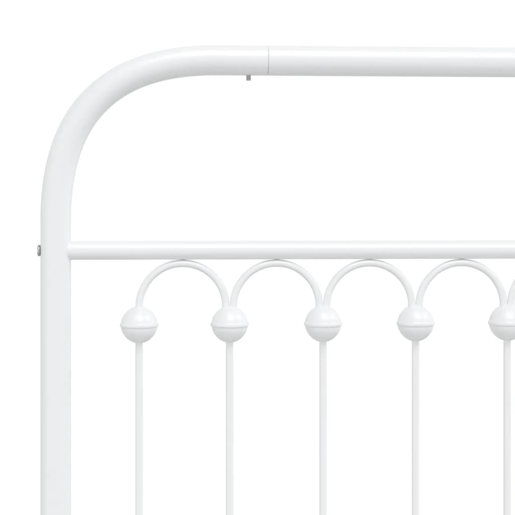 vidaXL Cabecero de metal blanco 75 cm