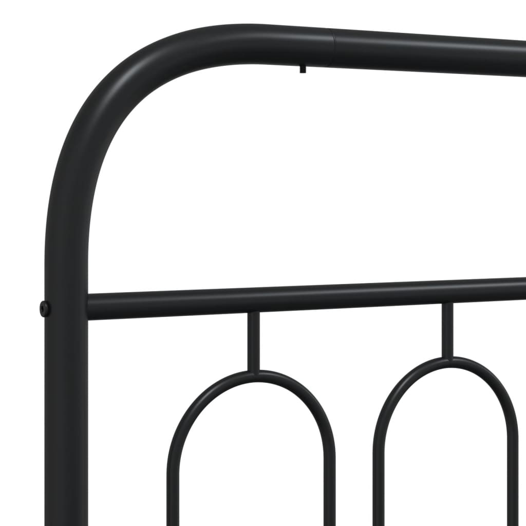 vidaXL Cabecero de metal negro 193 cm