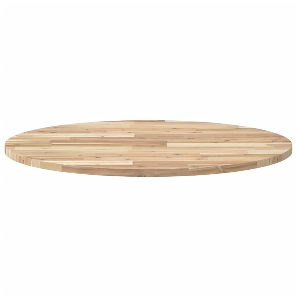 vidaXL Tablero de mesa redondo madera maciza de acacia Ø80x2 cm