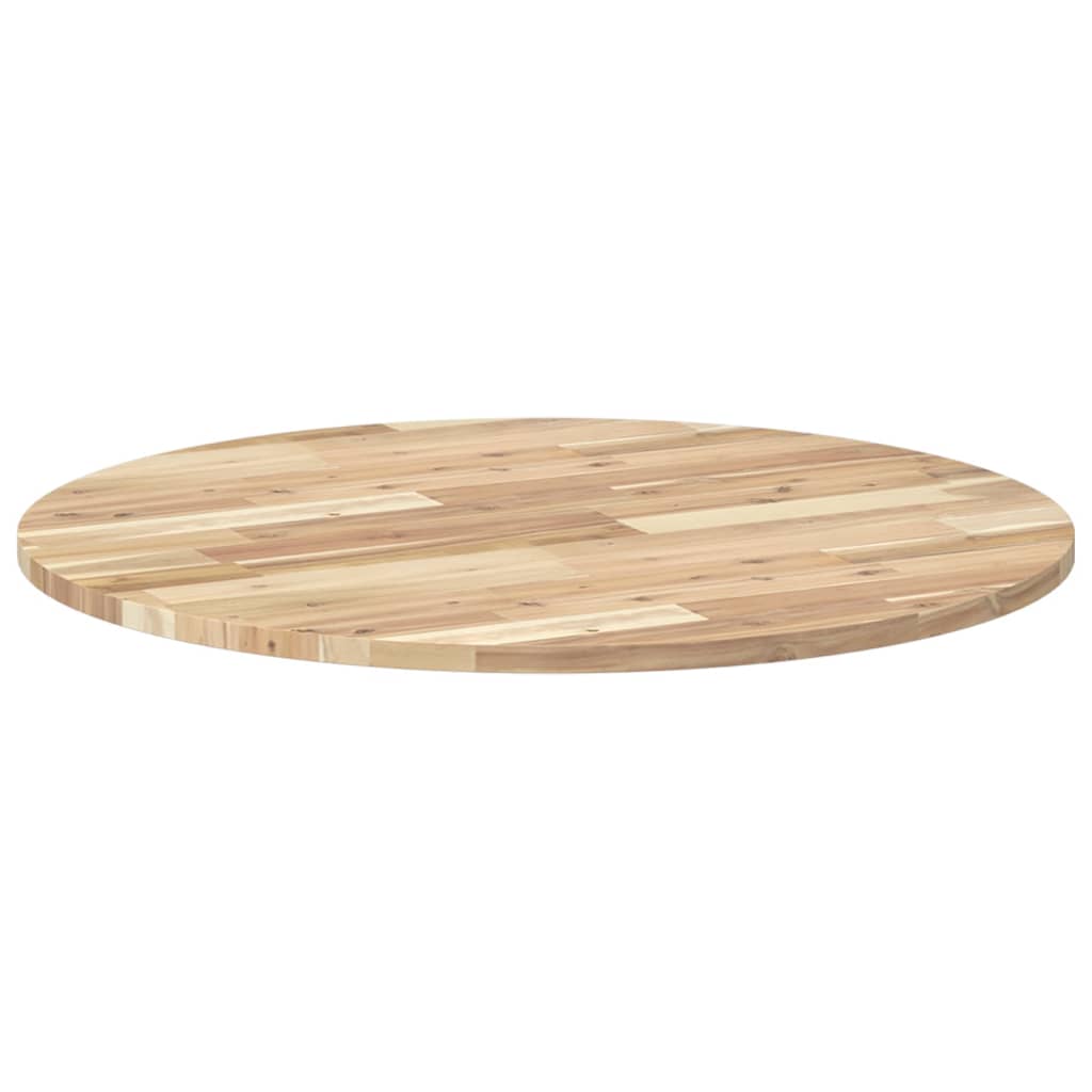 vidaXL Tablero de mesa redondo madera maciza de acacia Ø80x2 cm