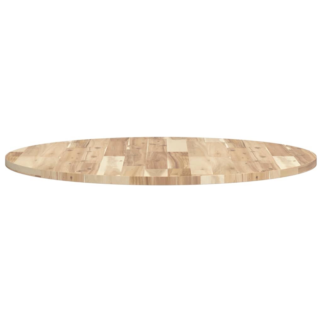 vidaXL Tablero de mesa redondo madera maciza de acacia Ø80x2 cm