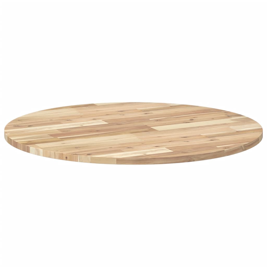 vidaXL Tablero de mesa redondo madera maciza de acacia Ø80x2 cm