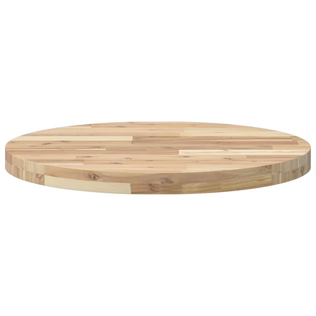 vidaXL Tablero de mesa redondo madera maciza de acacia Ø60x4 cm