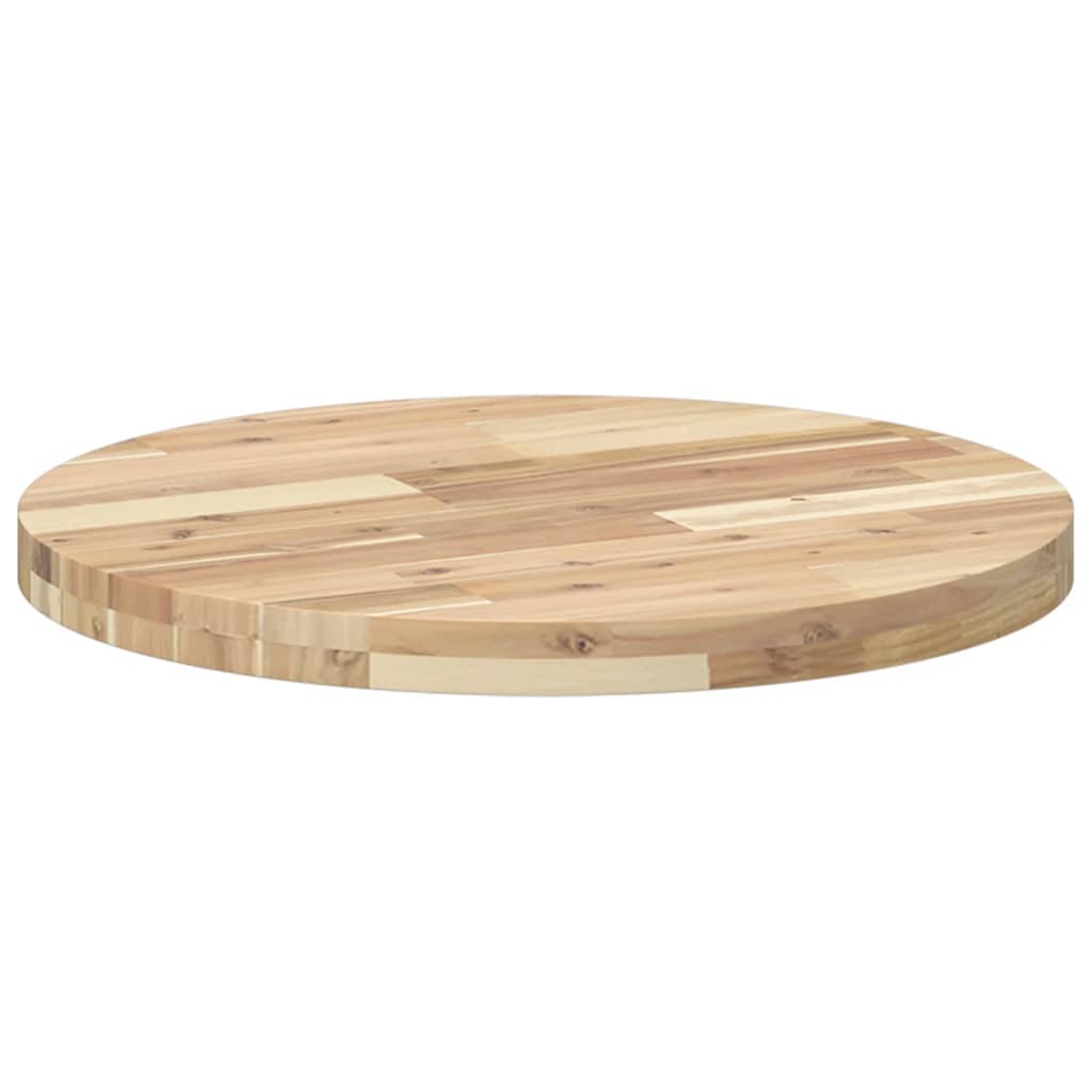 vidaXL Tablero de mesa redondo madera maciza de acacia Ø60x4 cm