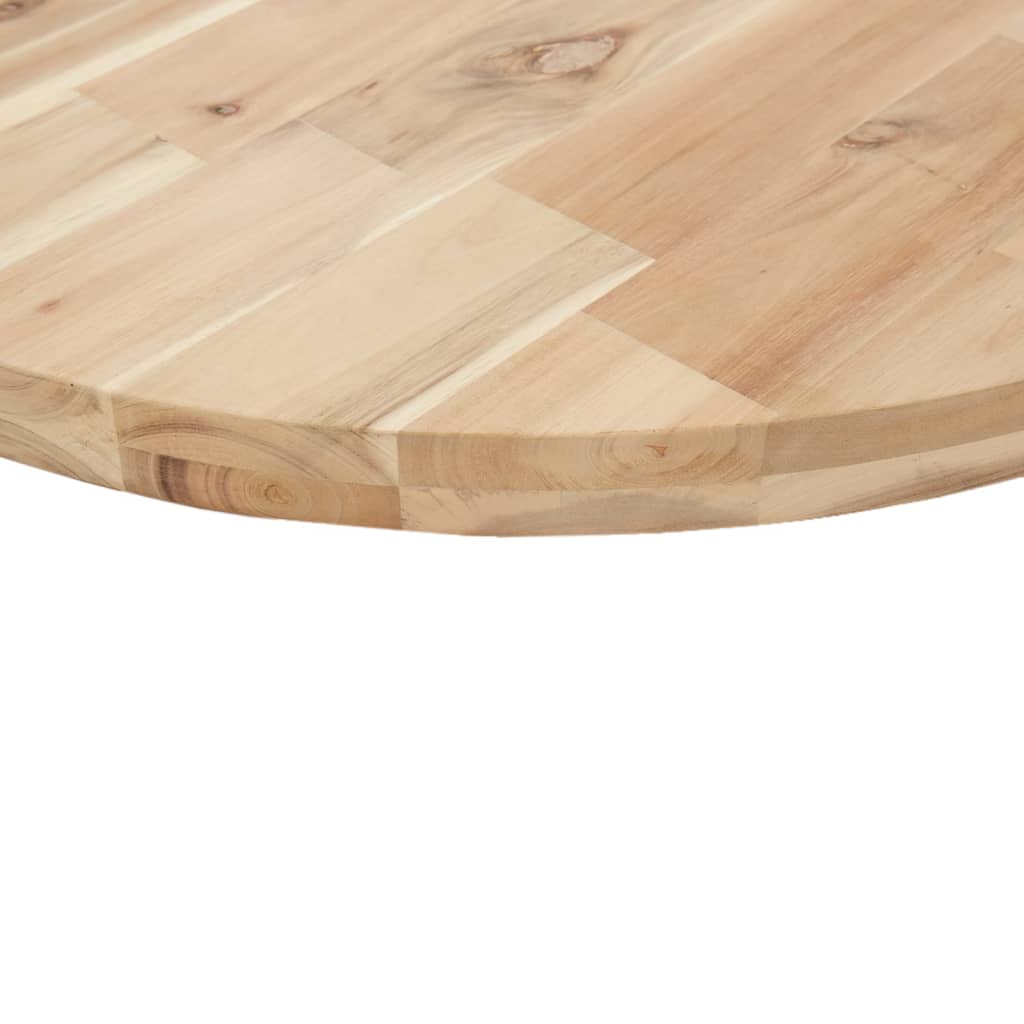 vidaXL Tablero de mesa redondo madera maciza de acacia Ø60x4 cm