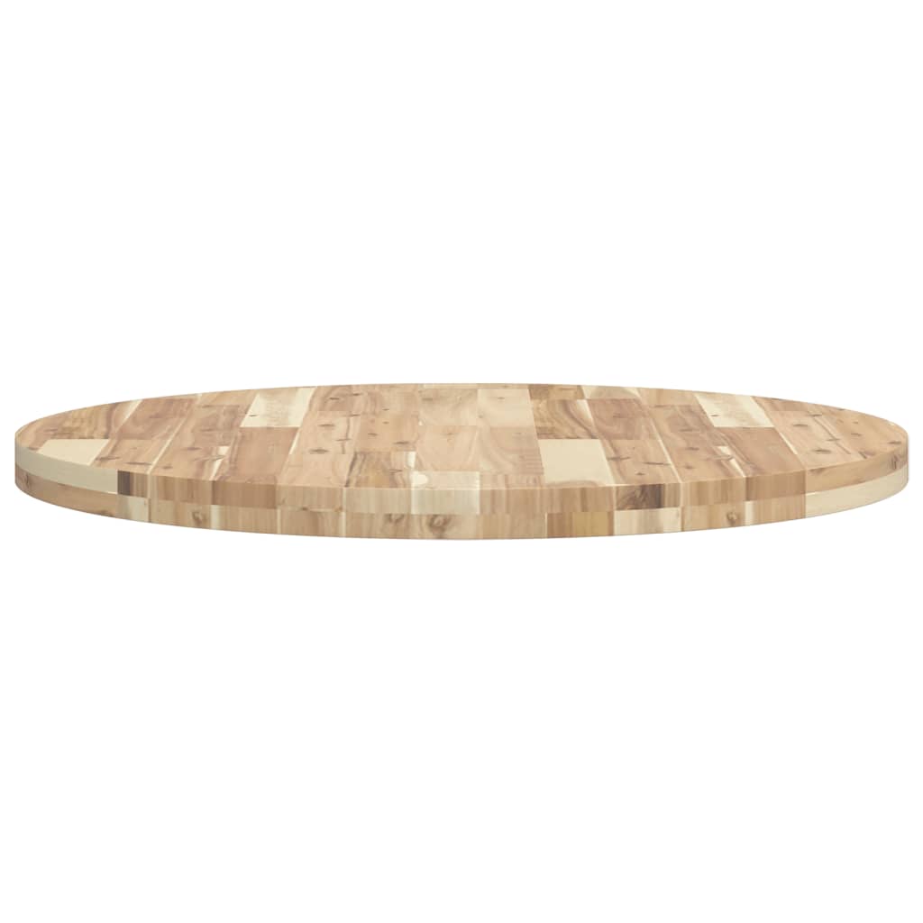 vidaXL Tablero de mesa redondo madera maciza de acacia Ø80x4 cm