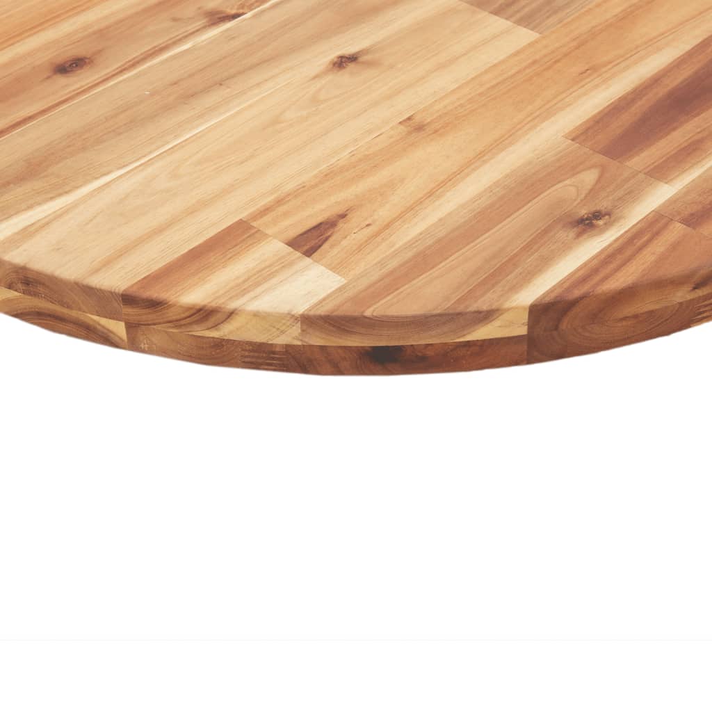 vidaXL Tablero de mesa redondo madera maciza de acacia Ø90x2 cm