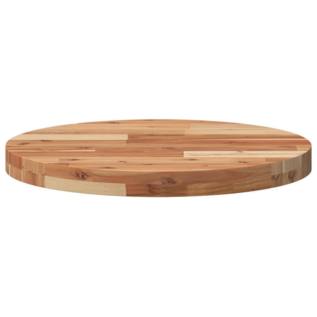 vidaXL Tablero de mesa redondo madera maciza de acacia Ø50x4 cm