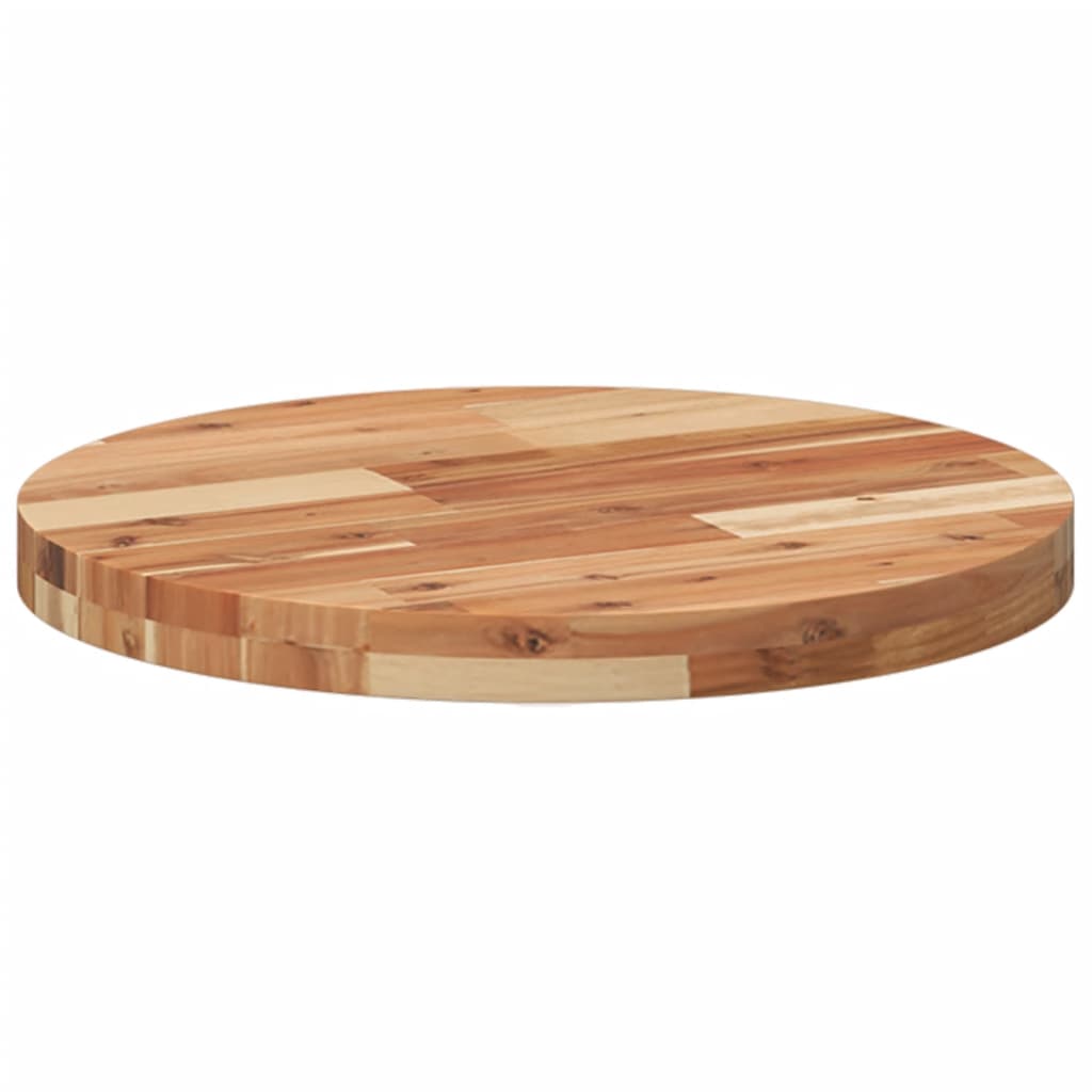 vidaXL Tablero de mesa redondo madera maciza de acacia Ø50x4 cm