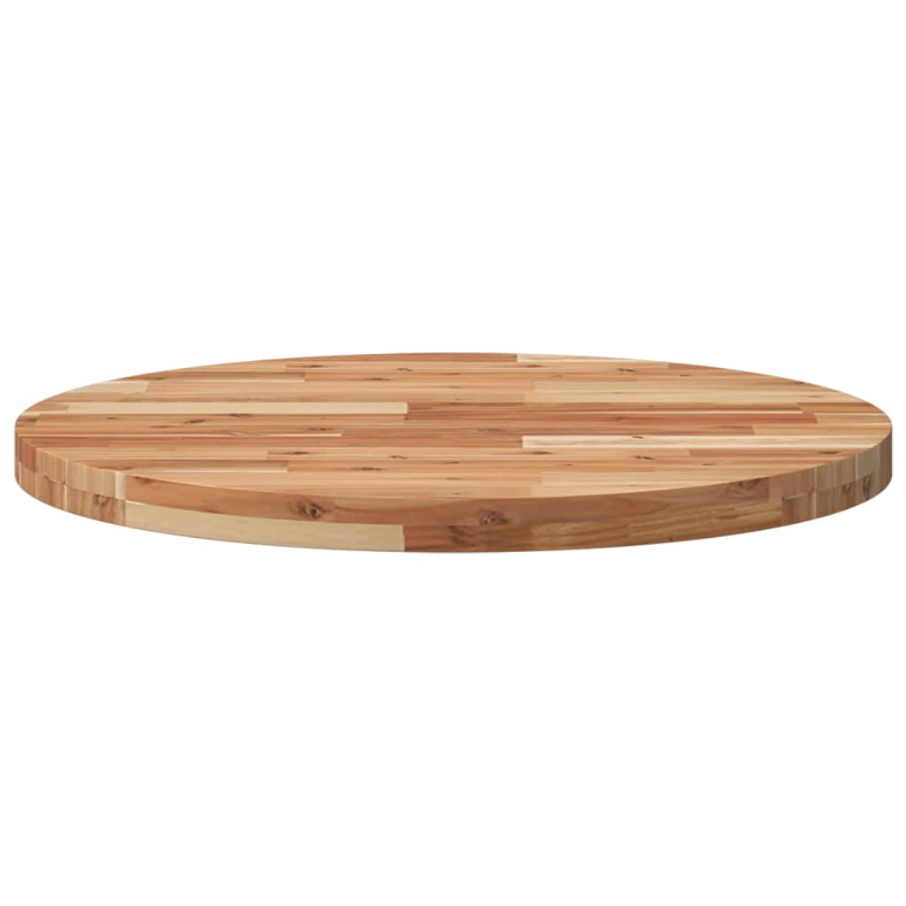 vidaXL Tablero de mesa redondo madera maciza de acacia Ø70x4 cm