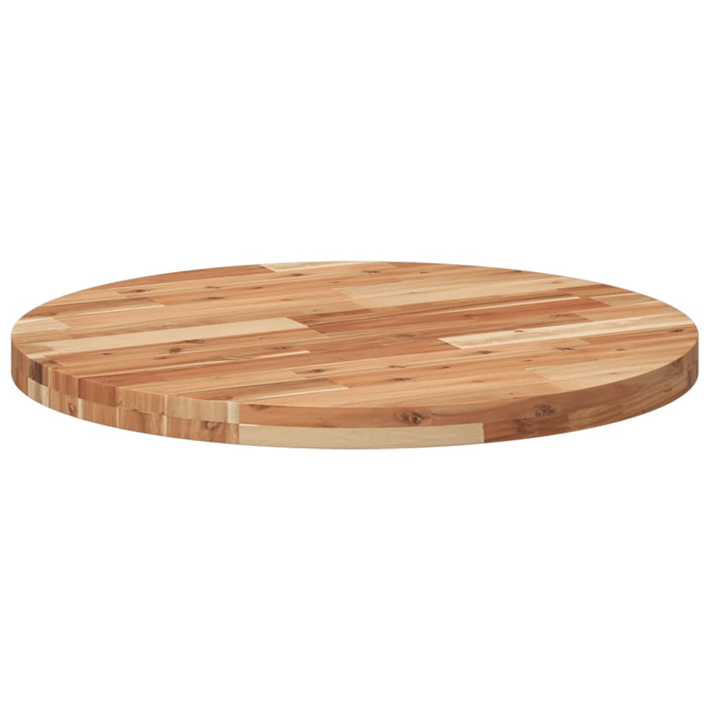 vidaXL Tablero de mesa redondo madera maciza de acacia Ø70x4 cm