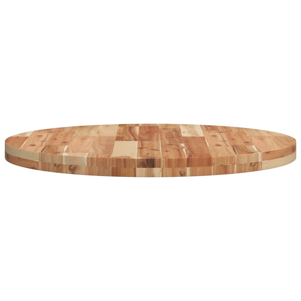 vidaXL Tablero de mesa redondo madera maciza de acacia Ø70x4 cm