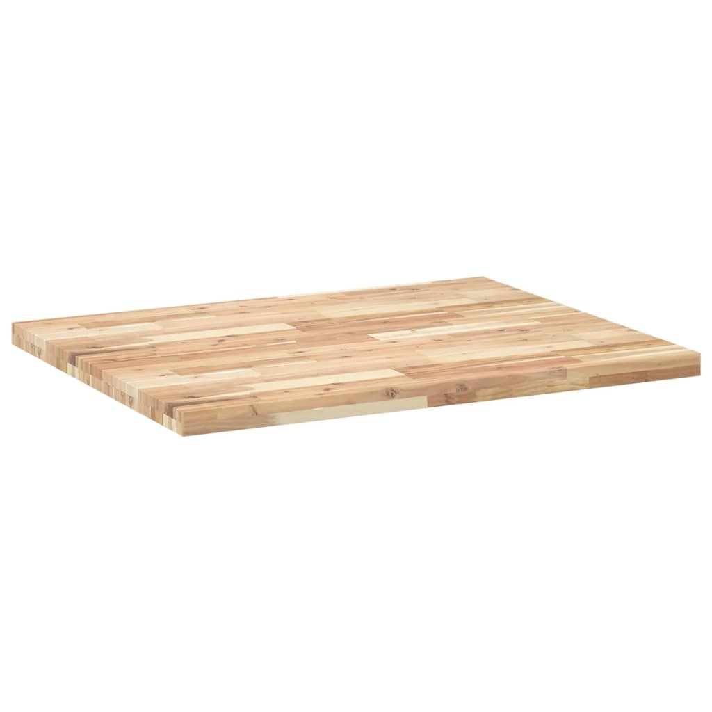 vidaXL Tablero de mesa rectangular madera maciza acacia 100x80x4 cm