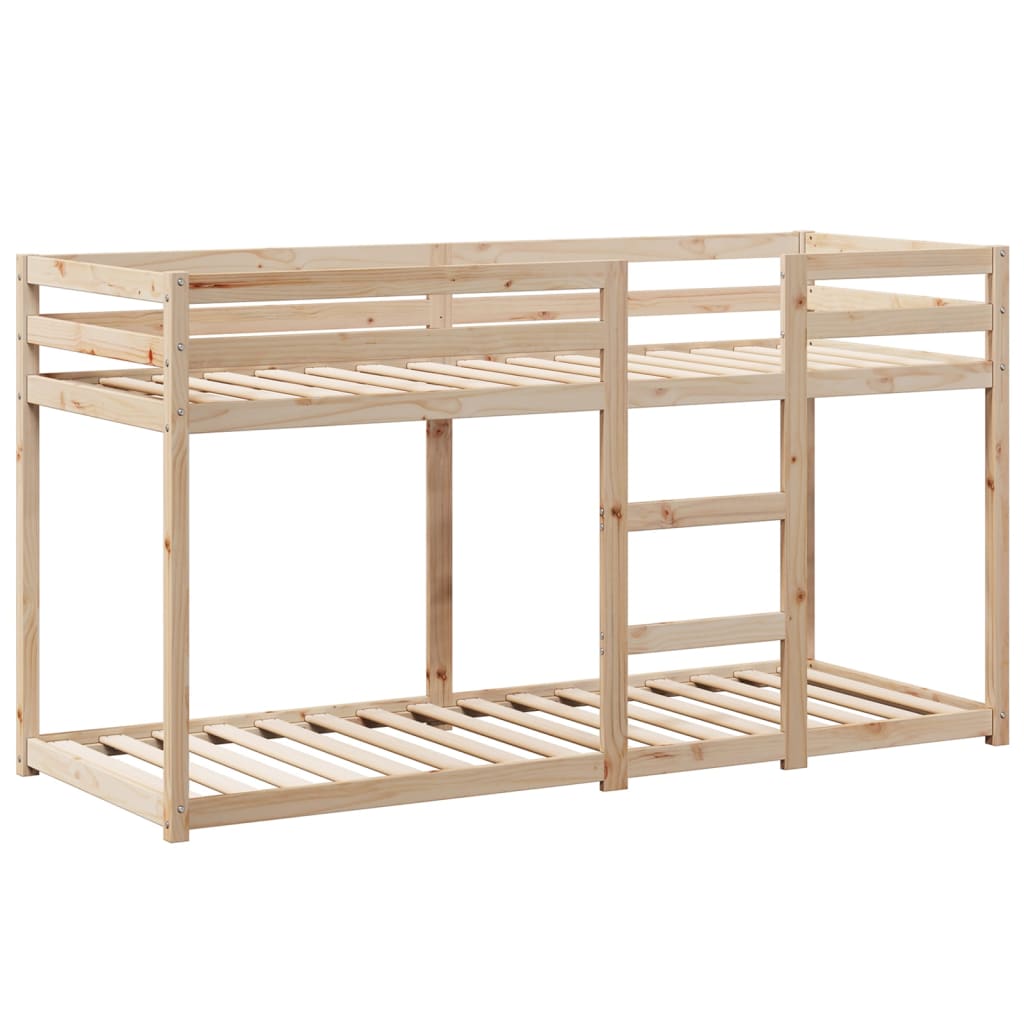 vidaXL Cama litera sin colchón madera maciza de pino 90x190 cm