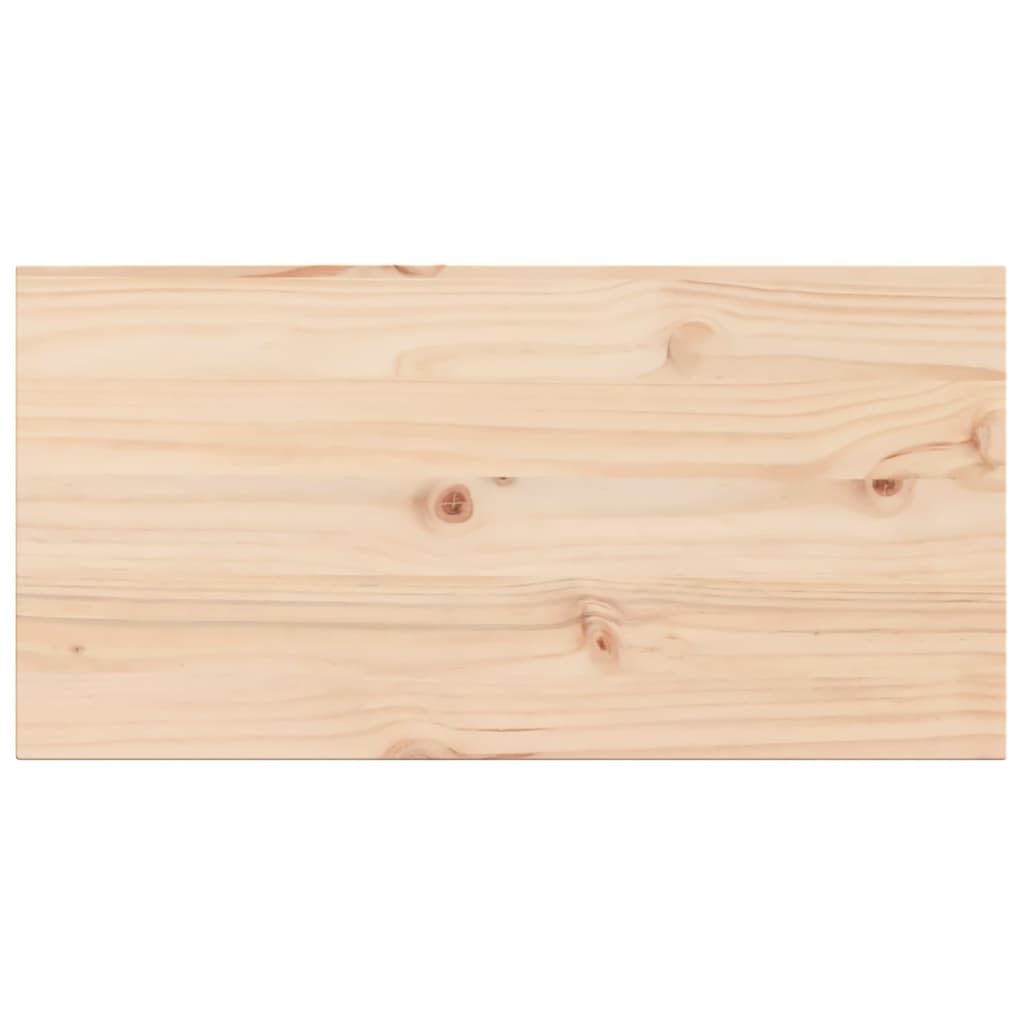 vidaXL Tablero de mesa rectangular 2 uds madera de pino 80x40x1,7 cm