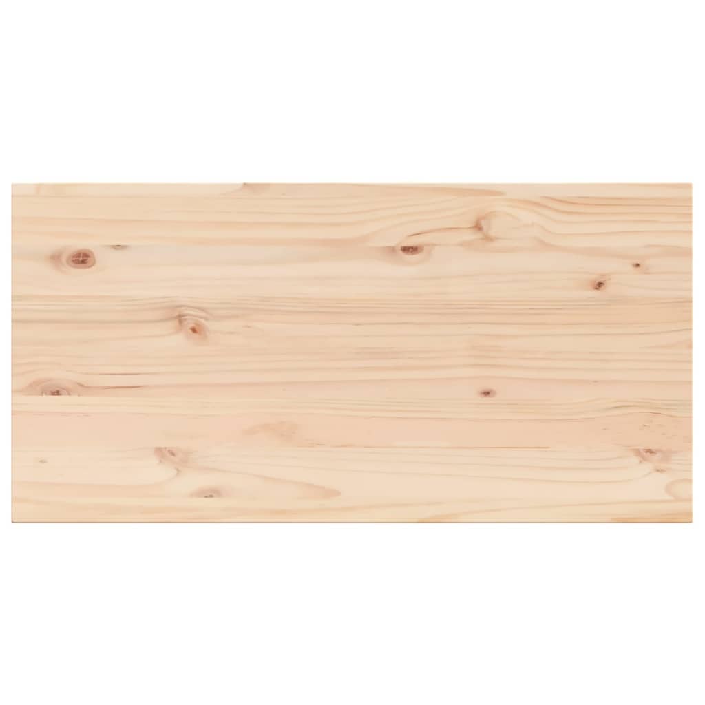 vidaXL Tablero de mesa rectangular 4 uds madera de pino 90x45x1,7 cm