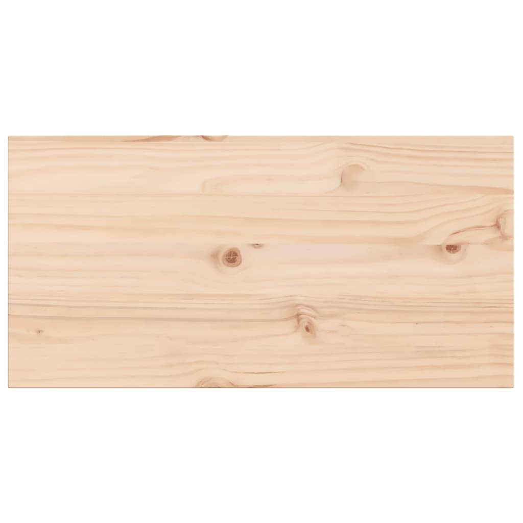 vidaXL Tablero de mesa rectangular 2 uds madera de pino 80x40x2,5 cm