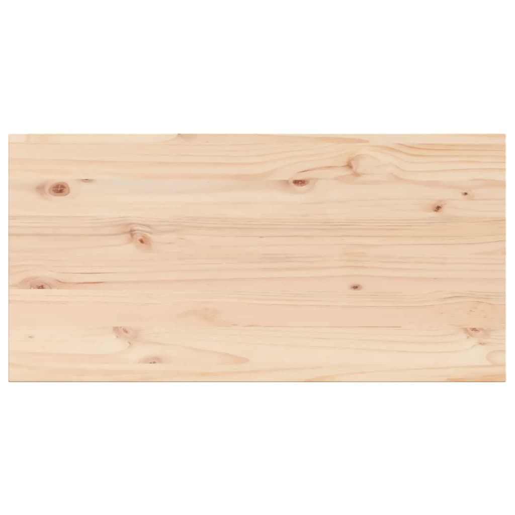 vidaXL Tablero de mesa rectangular 4 uds madera de pino 90x45x2,5 cm