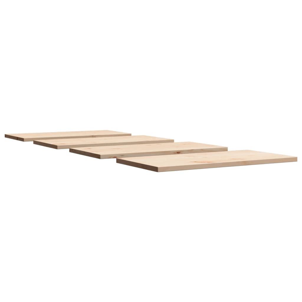 vidaXL Tablero de mesa rectangular 4 uds madera de pino 90x45x2,5 cm