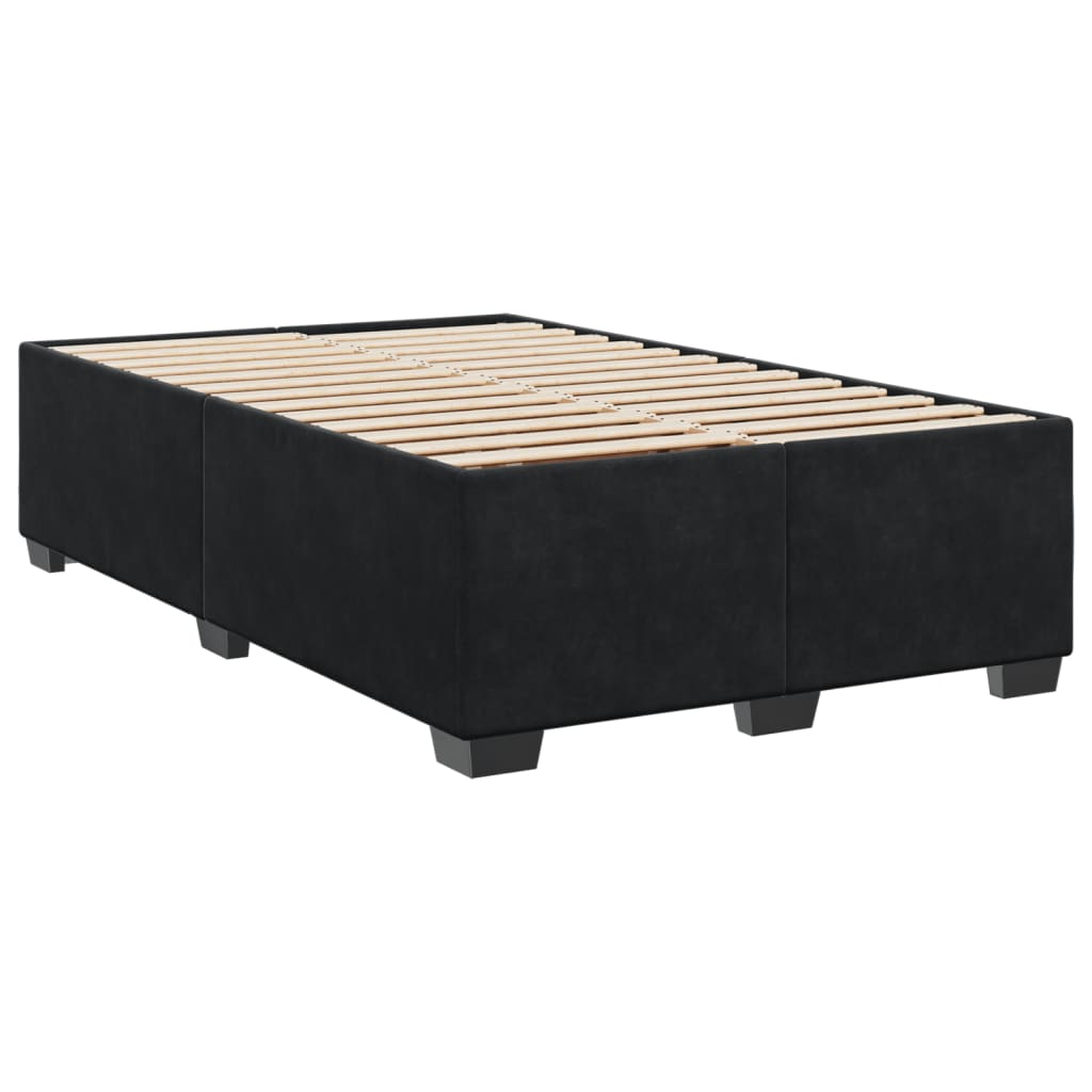 vidaXL Estructura de cama sin colchón terciopelo negro 120x200 cm